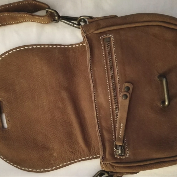 Roots mini saddle cross body nubuck leather - Picture 2 of 7